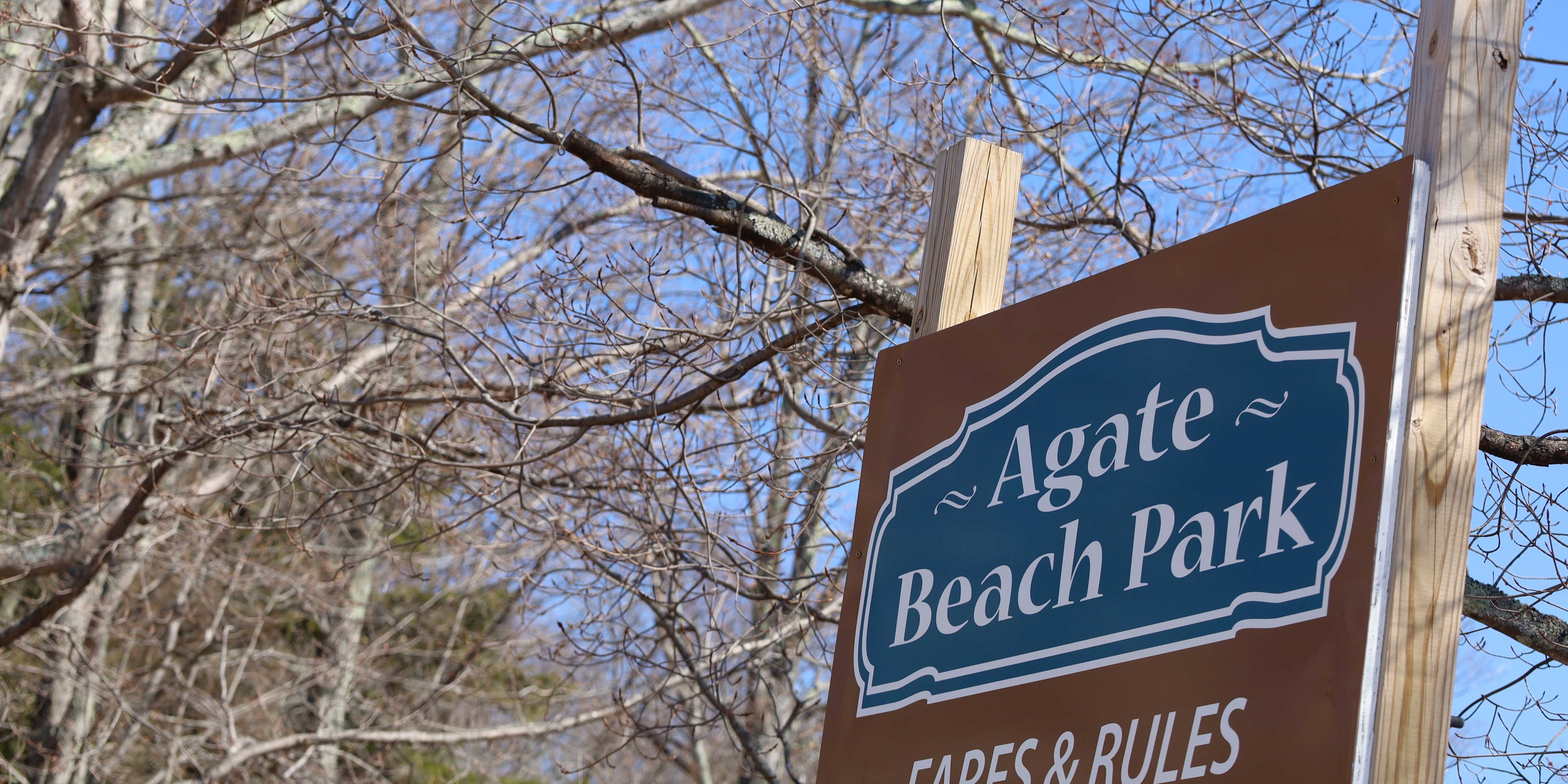 Agate Beach Park Sign
