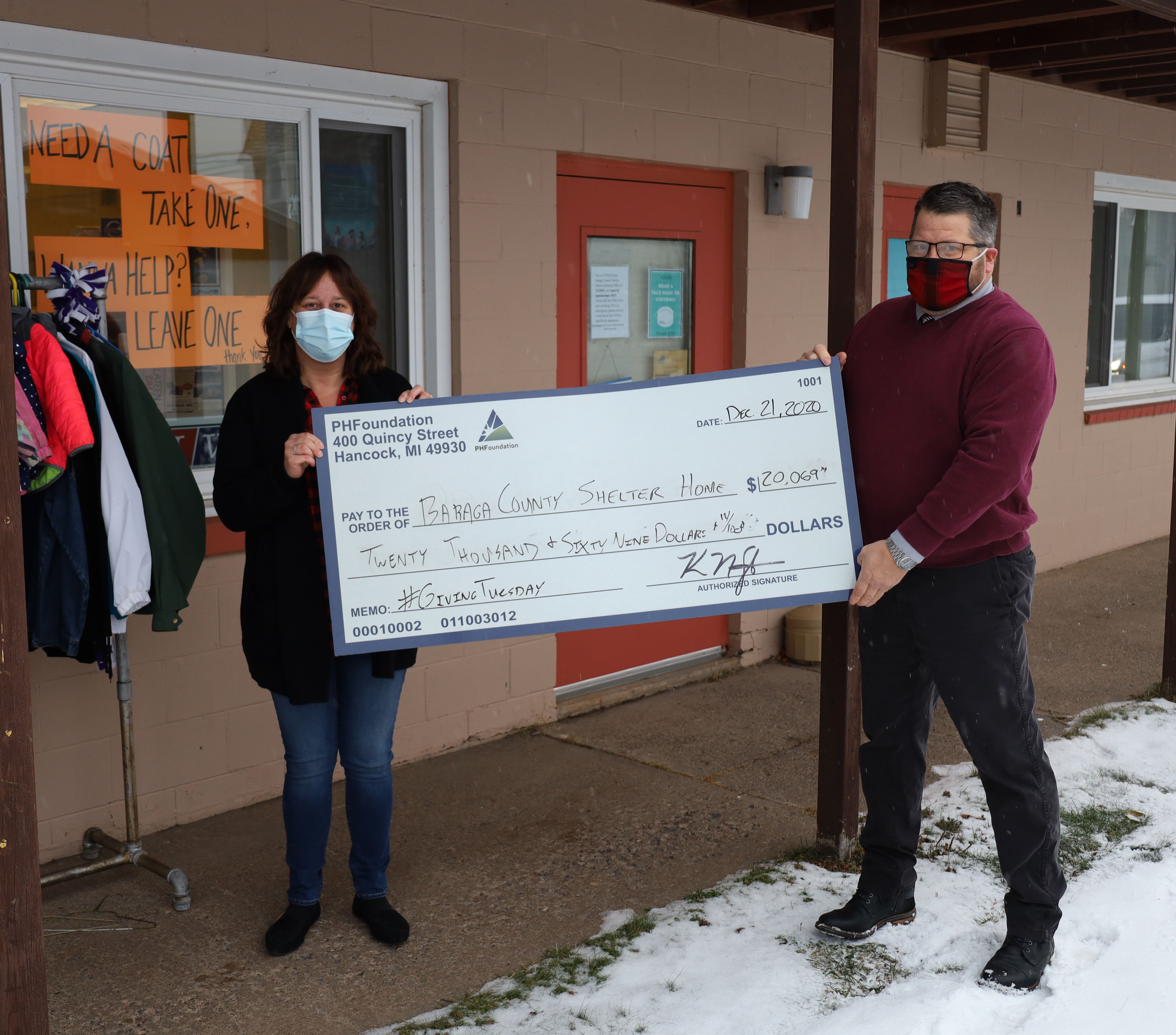 Baraga County Shelter Home 2020 Check Presentation